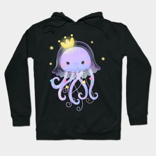 jellyfish crown cartoon Hoodie